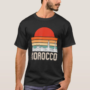 Marokko Skyline Africa Gibraltar Marokkaner Souven T-Shirt