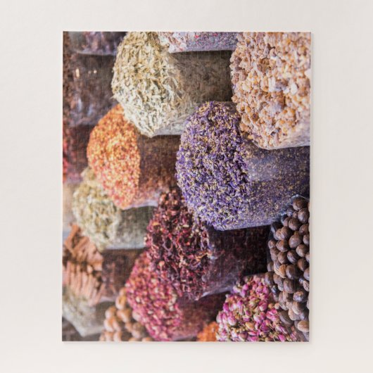 Marokko Souk Dried Blume & Gewürze Display Puzzle (Vertikal)