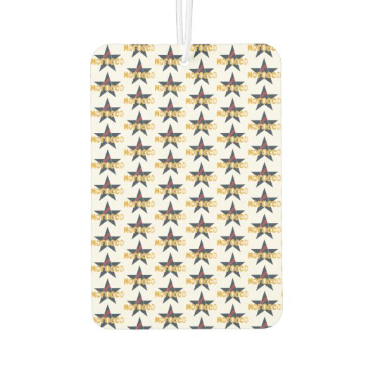 Marokko: Star des Erbes und der Modernität Autolufterfrischer (Rückseite)