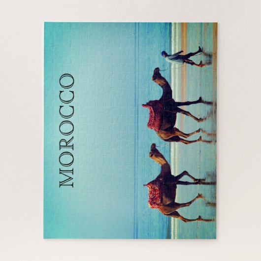 Marokko Strandkamele Puzzle (Vertikal)