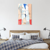 Marokko Street Cityscape Paper Collage Sketch Art Leinwanddruck (Insitu (Schlafzimmer))