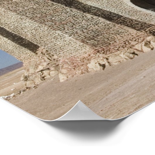 MAROKKO, südlich des Hohen Atlas, OUARZAZATE: Poster (Ecke)