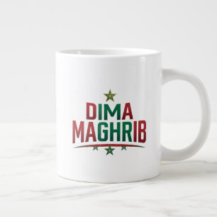 Marokko-Team-Tasse Dima Maghrib Fußball-Fan-Mug Jumbo-Tasse
