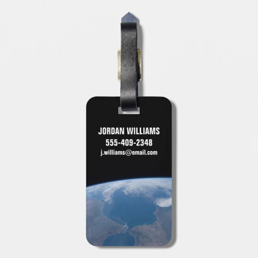 Marokko und Spanien. Gepäckanhänger (Rückseite vertikal)