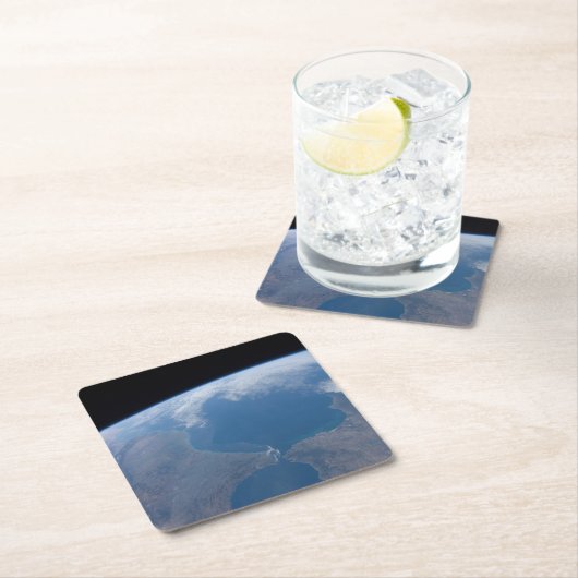 Marokko und Spanien. Rechteckiger Pappuntersetzer (Vor Ort)