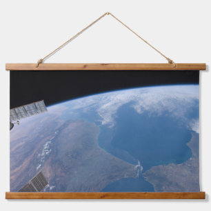 Marokko und Spanien. Wandteppich Mit Holzrahmen