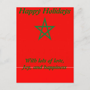 Marokko Urlaub Feiertagspostkarte