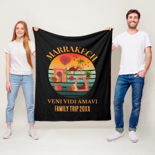 Marokko Veni Vidi Amavi Gruppe Urlaub MARAKKESH Fleecedecke