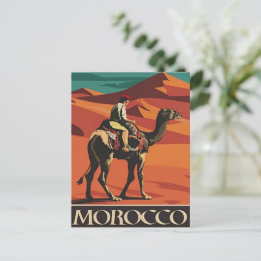 Marokko Vintag Postkarte (Stehend Vorderseite)