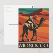 Marokko Vintag Postkarte (Vorne/Hinten)