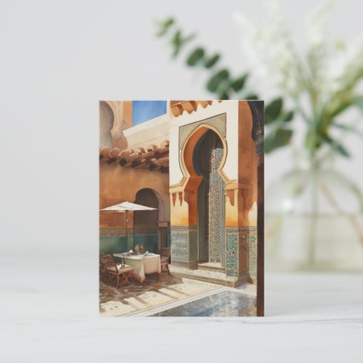 Marokko Vintag Postkarte (Stehend Vorderseite)