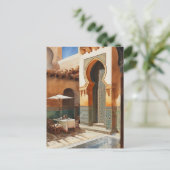 Marokko Vintage Postkarte (Stehend Vorderseite)