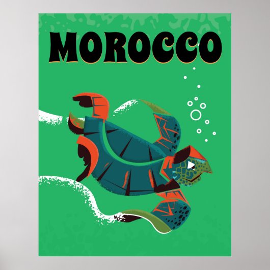 Marokko Vintage Reise Poster Art (Vorne)