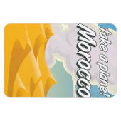 Marokko Vintage Reiseplakat Magnet (Horizontal)