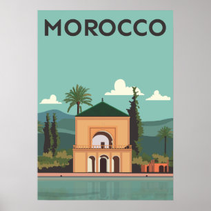 Marokko Vintage-Reiseposter Poster