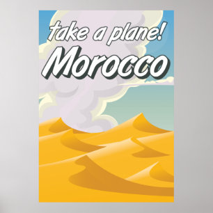 Marokko Vintage-Reiseposter Poster