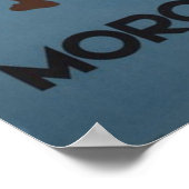 Marokko Vintage Travel Poster (Ecke)