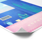 Marokko Vintage Travel Poster (Ecke)