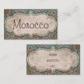 Marokko-Visitenkarten Visitenkarte (Vorne/Hinten)