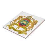 Marokko-Wappen Fliese (Seite)