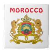 Marokko-Wappen Fliese (Vorderseite)