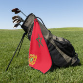 Marokko-Wappen  Golfhandtuch (Gras)