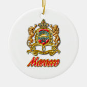 Marokko-Wappen Keramik Ornament (Vorne)