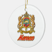 Marokko-Wappen Keramik Ornament (Links)