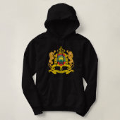 Marokko Wappen T-Shirt Flag Andenken Rabat Hoodie (Design vorne)