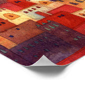 Marokko Wasserfarbe Poster (Ecke)