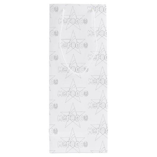 Marokko: Welterbe Geschenktüte Für Weinflaschen (Rückseite)