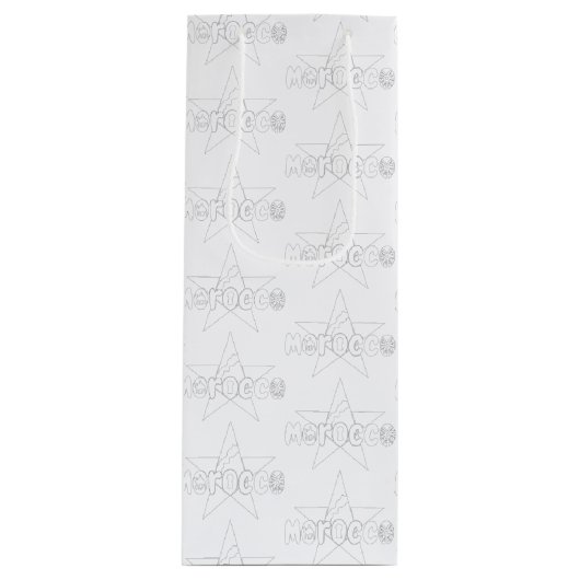 Marokko: Welterbe Geschenktüte Für Weinflaschen (Vorderseite)