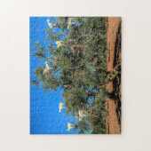 Marokko Ziegen in Bäumen Funny Puzzle (Vertikal)