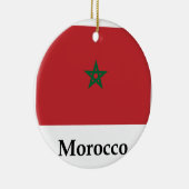Marokkoflagge und -name keramik ornament (Rechts)