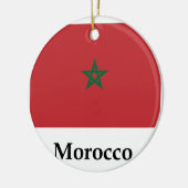 Marokkoflagge und -name keramik ornament (Links)