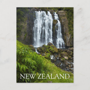 Marokopa-Wasserfall, Neuseeland Postkarte