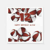 Marokorbbälle Jungs Party Serviette (Vorderseite)