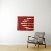 Marone Minimalistische Dekorative Wandteppich (Beispiel (Horizontal))