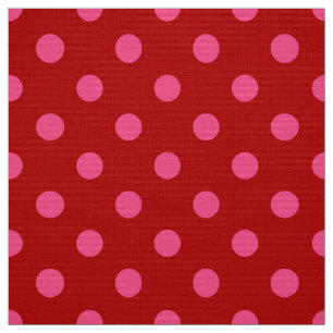 Marone Rot Pink Polka Punkte Design  Stoff