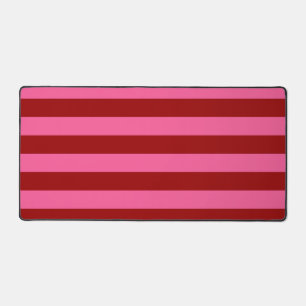 Marone Rot Pink Streifen Design Schreibtischunterlage