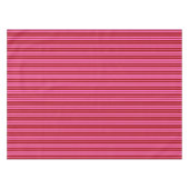 Marone Rot Pink Streifen Design Tischdecke (Vorderseite (Horizontal))