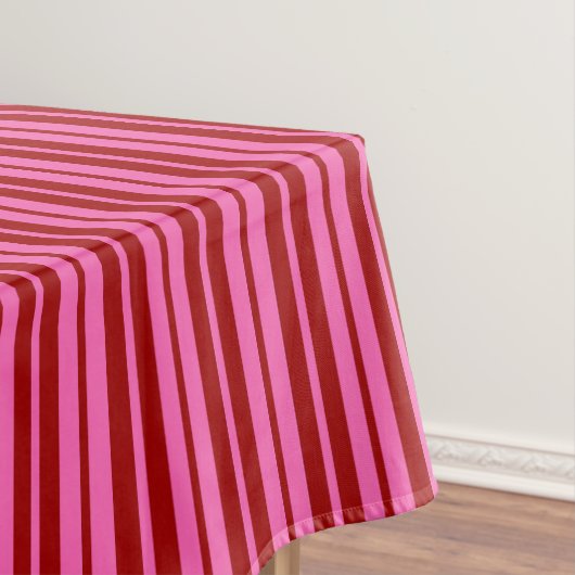 Marone Rot Pink Streifen Design Tischdecke (Beispiel)