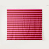 Marone Rot Pink Streifen Design  Wandteppich (Vorderseite (Horizontal))