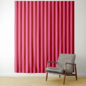 Marone Rot Pink Streifen Design  Wandteppich (Beispiel)