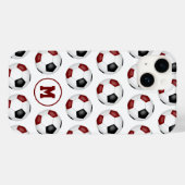 Maronenbälle mit Monogramm Case-Mate iPhone Hülle (Rückseite (Horizontal))