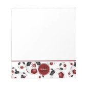 Maronenbälle mit Monogramm Notizblock (Vorderseite)