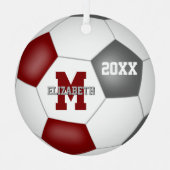 Maronenklub in Grautönen Ornament Aus Metall (Vorderseite)