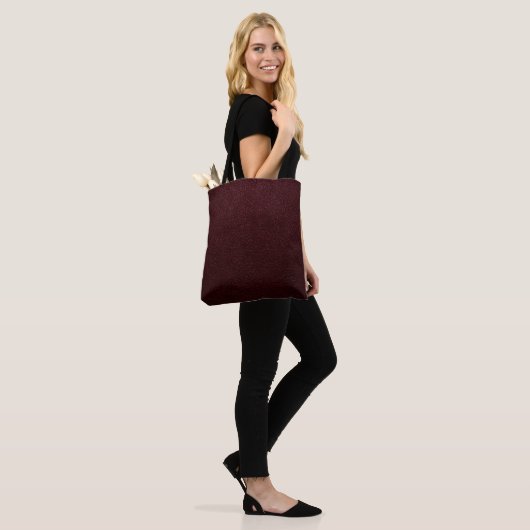 Maronenleder Tasche (Am Model)