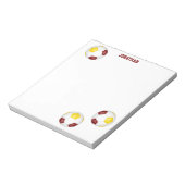 Marongoldbälle Akzentuieren personalisiert Notizblock (Rotiert)