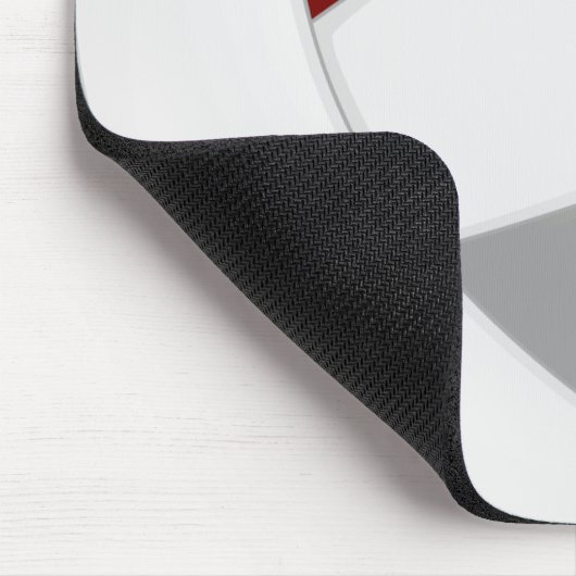 Marongraue Mannschaftsfarben personalisierte Volle Mousepad (Ecke)